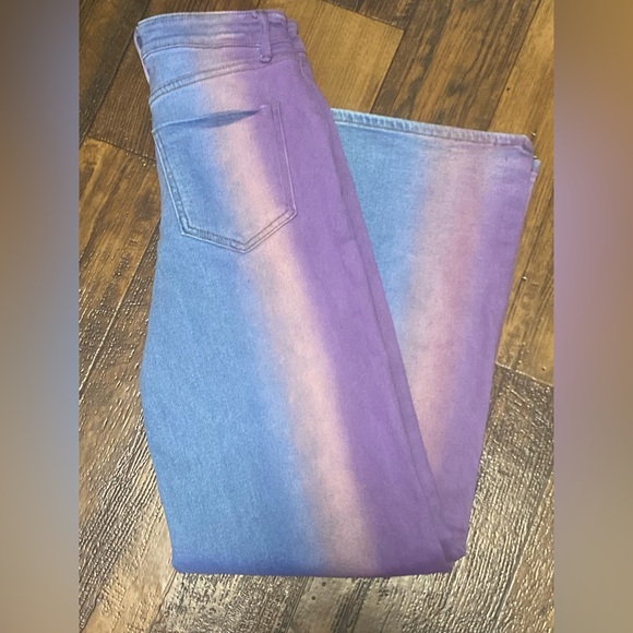 ๐ RISE supply co. Purple Tie dye Jeans Juniors 7 - Picture 2 of 5